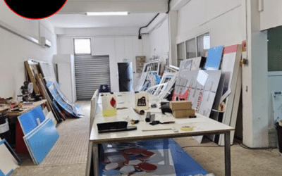 A LOUER DEPOT + BUREAU A LA ZI LES MANGLES
