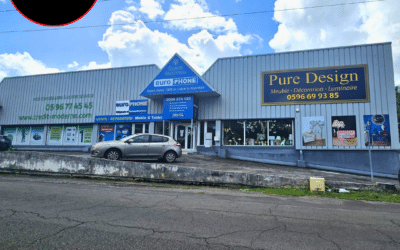 📢 BAIL À CÉDER : LOCAL 420 m² – ZI LES MANGLES – LAMENTIN 🏢