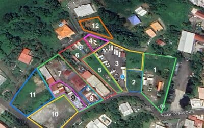 A LOUER TERRAIN DE 1576 M2 – BOIS CARRÉ- LE LAMENTIN – 5 540 €
