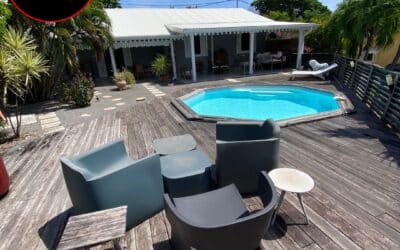 A VENDRE – VILLA F4 AVEC PISCINE AU CAP EST – LE FRANÇOIS – 530 000€ FAI